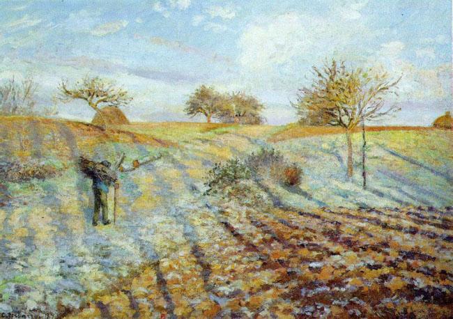Camille Pissaro Hoarfrost France oil painting art